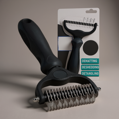 Double-Sided Dog And Cat Grooming Brush