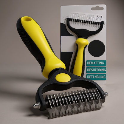 Double-Sided Dog And Cat Grooming Brush