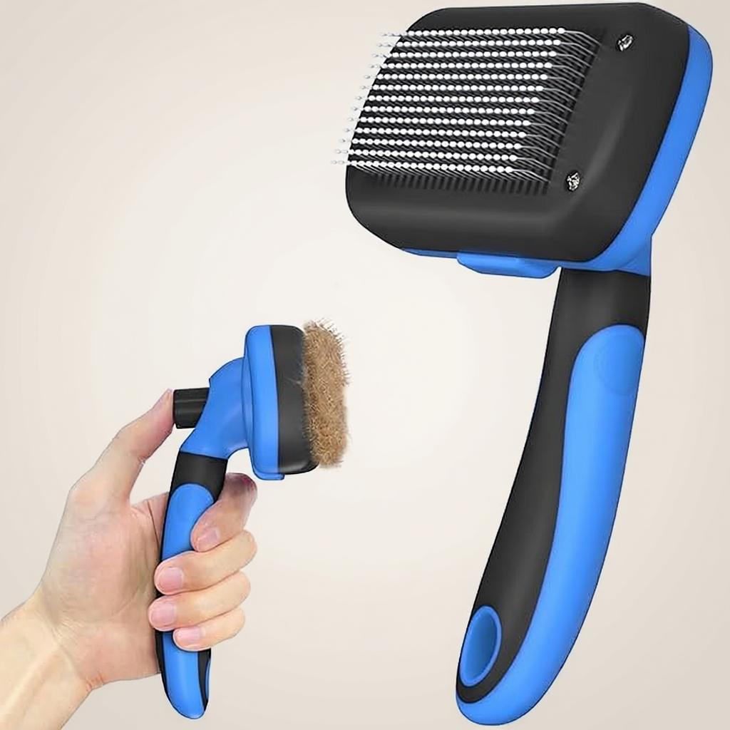 Self Cleaning Shedding Grooming Brush Tool