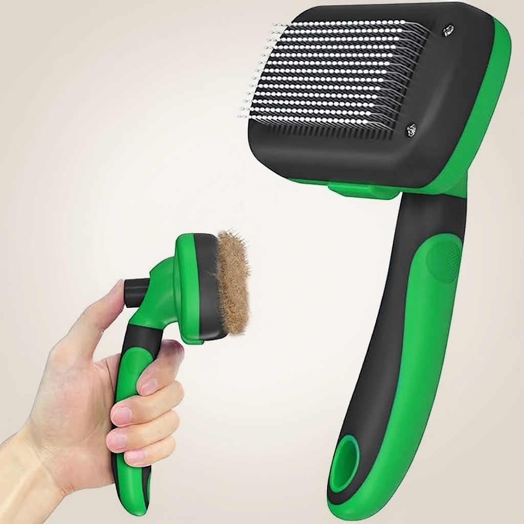 Self Cleaning Shedding Grooming Brush Tool