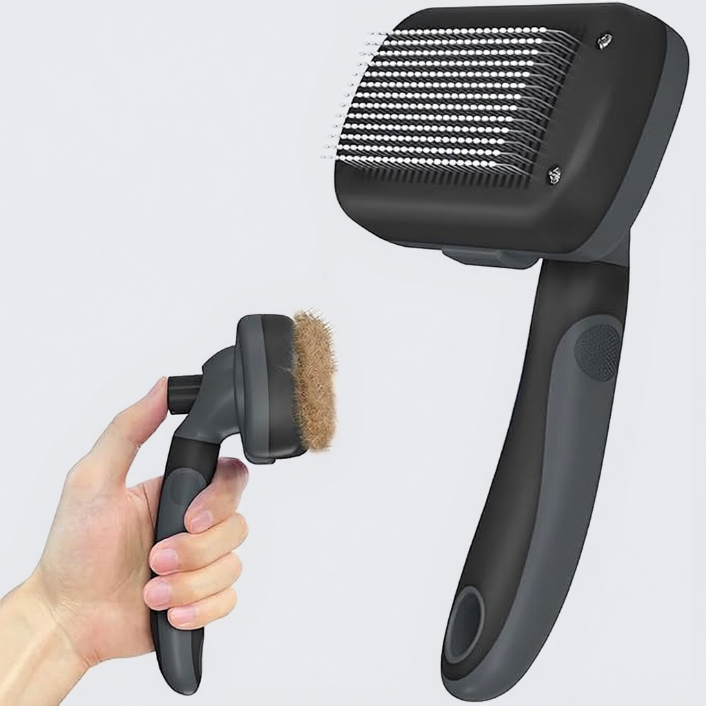 Self Cleaning Shedding Grooming Brush Tool