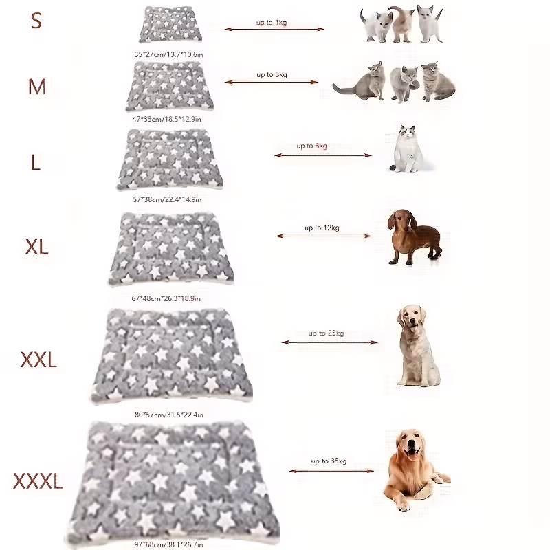 1  dog crate mat warm dog nest winter warm thickened dog blanket dog bed mat christmas gift 1