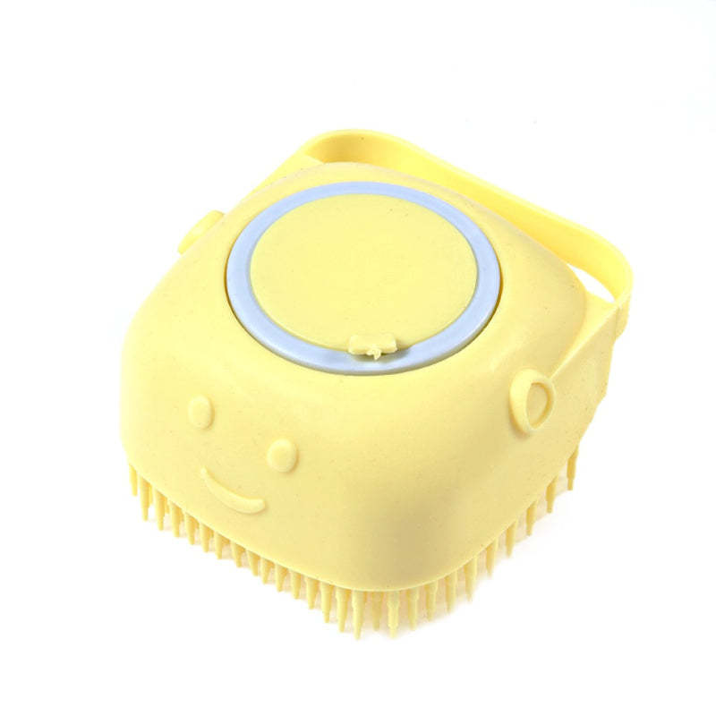 Dog Bath Brush Silicone Comb With Shampoo Box-Ziggy Dog Training Collar