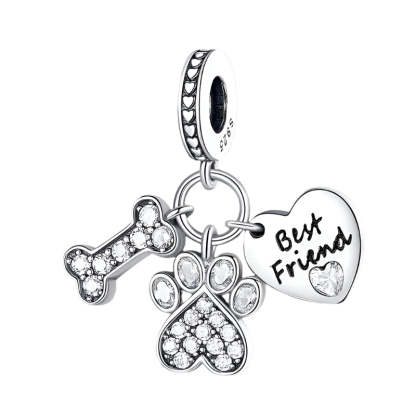 Paw And Animal Shape Charm Beads-Ziggy Dog Training Collar