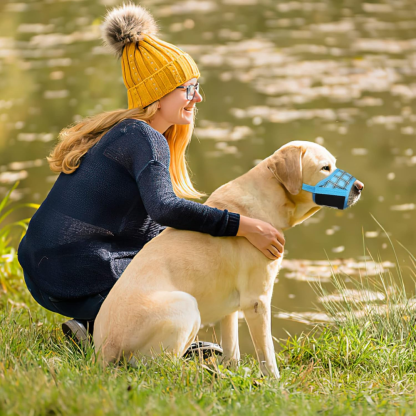 Dog Muzzle Soft Nylon Adjustable Pet Muzzle For Small Medium Large Dogs