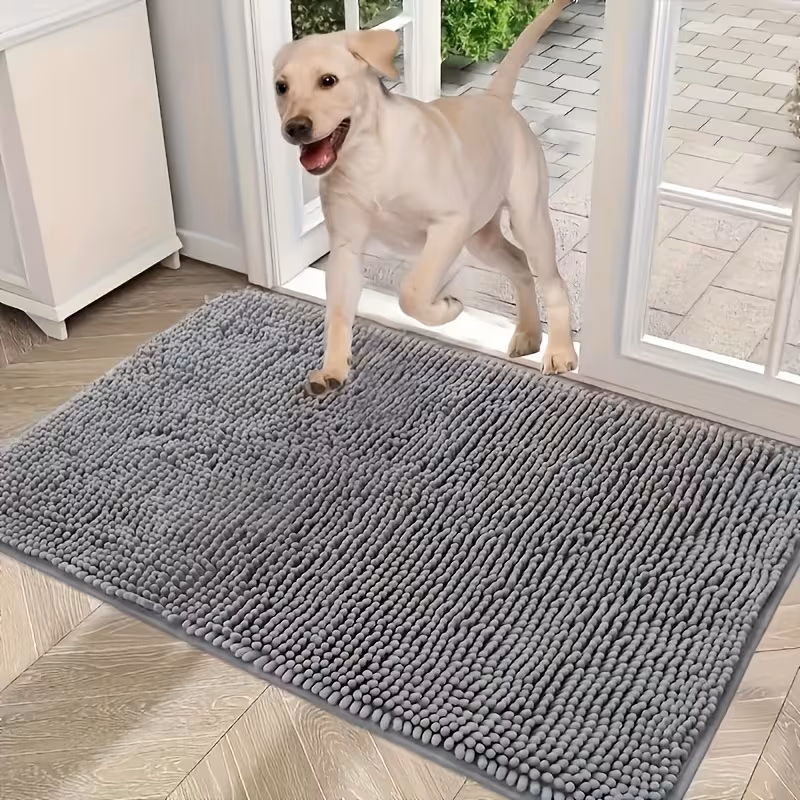 xl absorbent dog door mat quick dry microfiber non slip washable puppy mud pad polyester indoor floor entrance rug for dogs 1