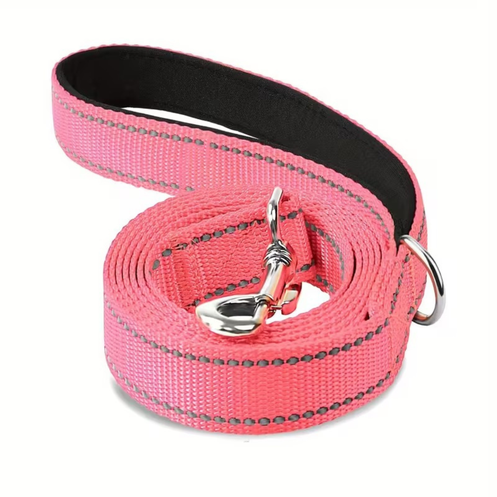 Reflective Neoprene Dog Leash With Padding