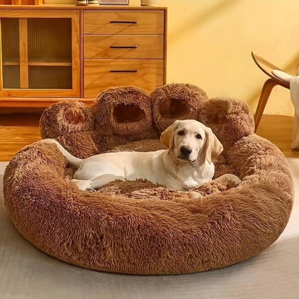Bear Paw Donut Pet Bed