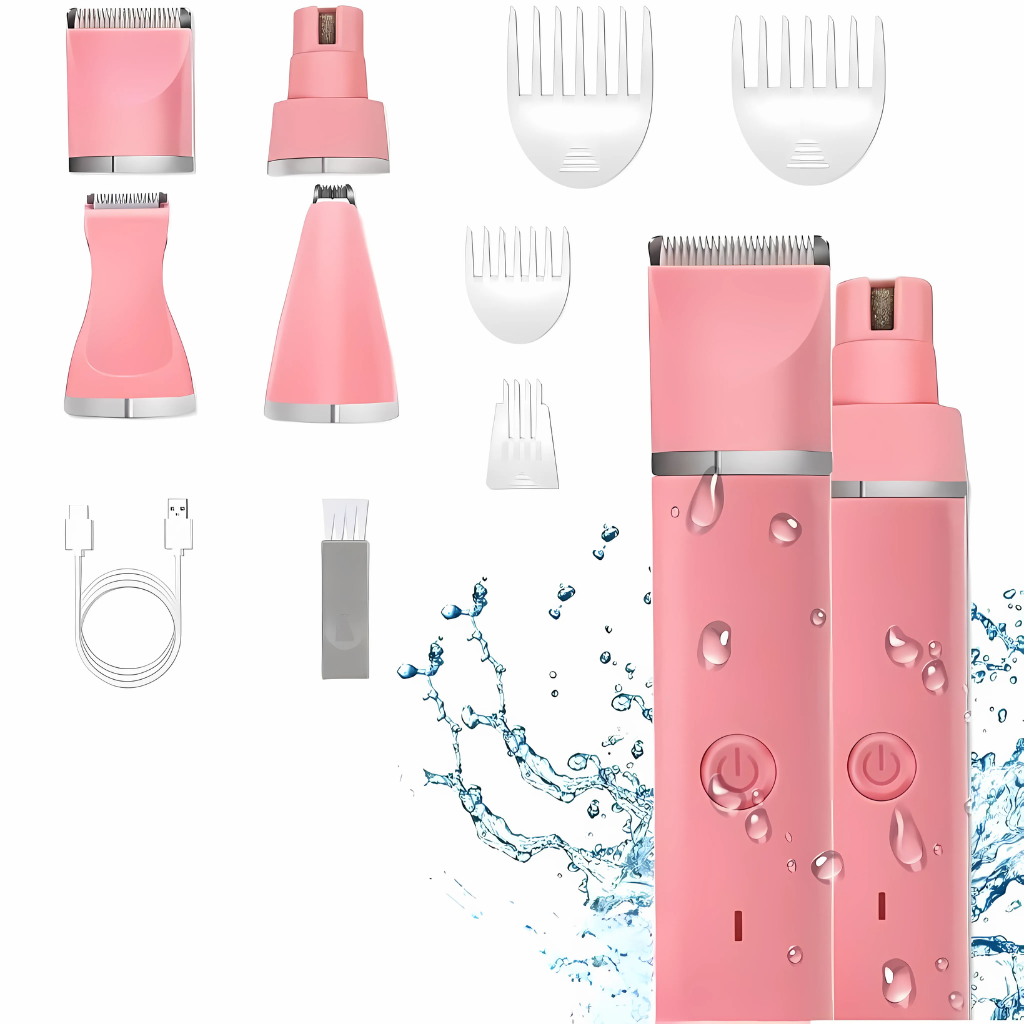 Dog Grooming Clippers Kit With Paw Trimmer