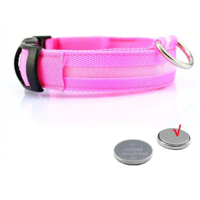 Adjustable LED Flashing Glowing Dog Collar-Ziggy Dog Training Collar