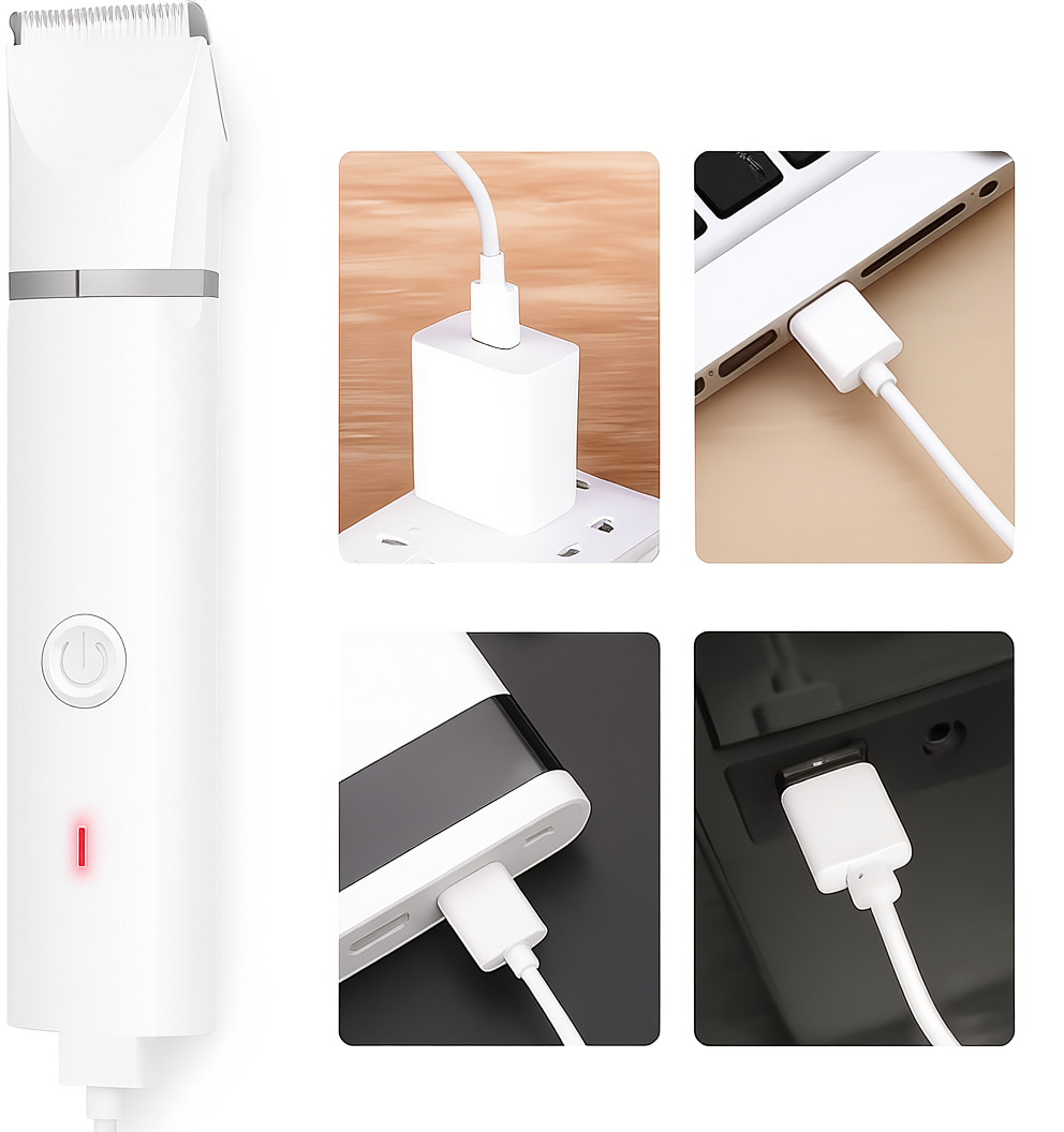 Dog Grooming Clippers Kit With Paw Trimmer