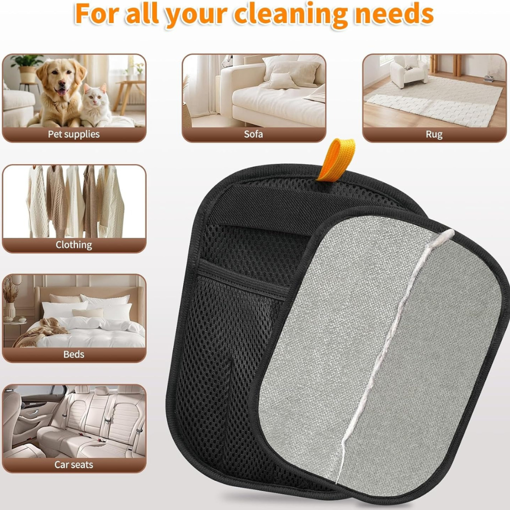 Electrostatic Five Finger Reusable Pet Hair Remover Glove