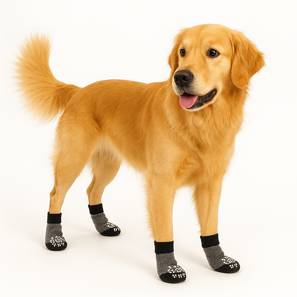 pack Of 4 Anti Slip Pet Socks