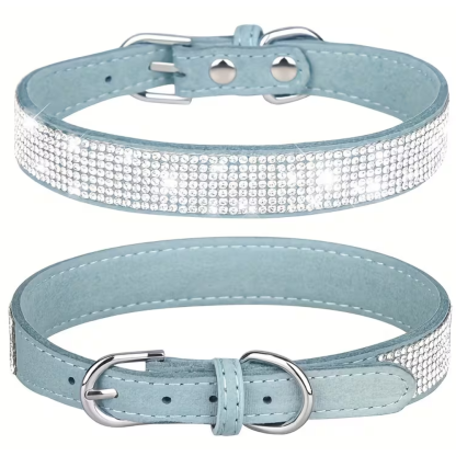 Adjustable Rhinestone Dog Collar