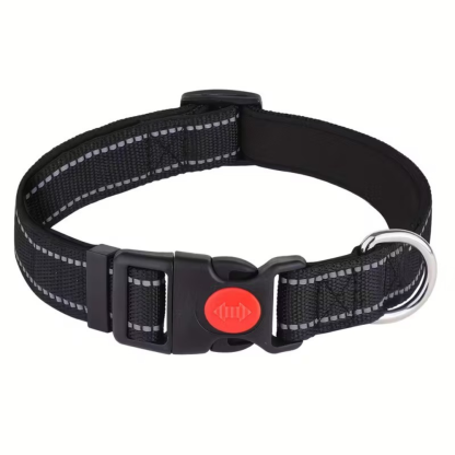 Adjustable Soft Neoprene Padded Breathable Nylon Collar
