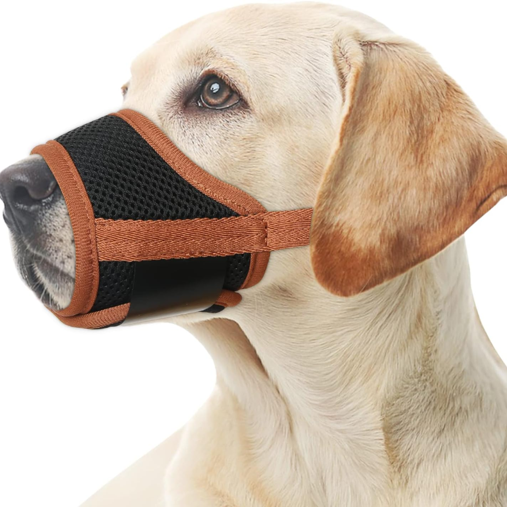Dog Muzzle Soft Nylon Adjustable Pet Muzzle For Small Medium Large Dogs
