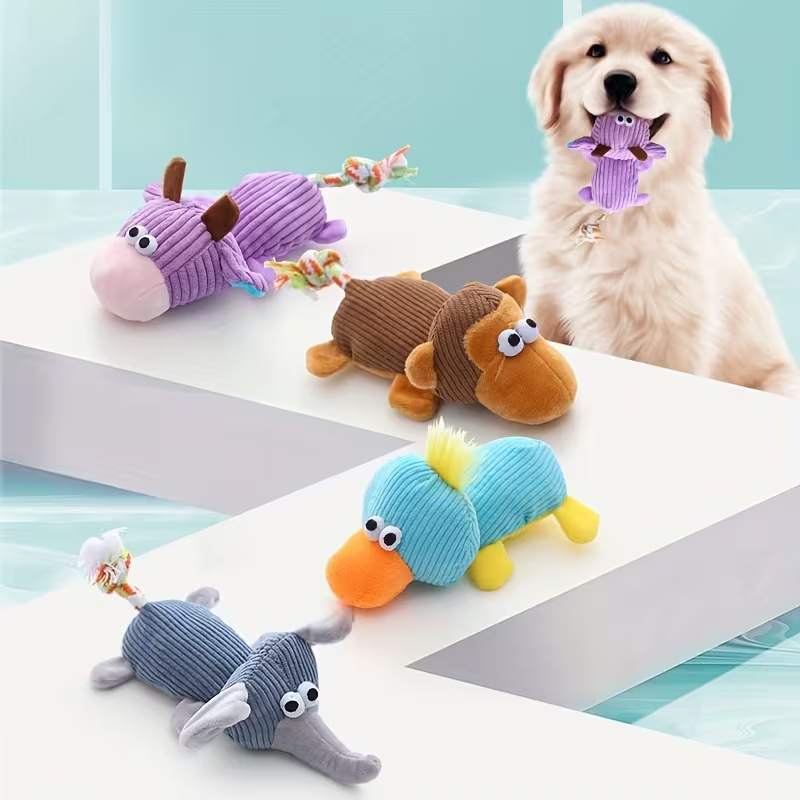 Interactive Dog Plush Toy For Chewing And Play