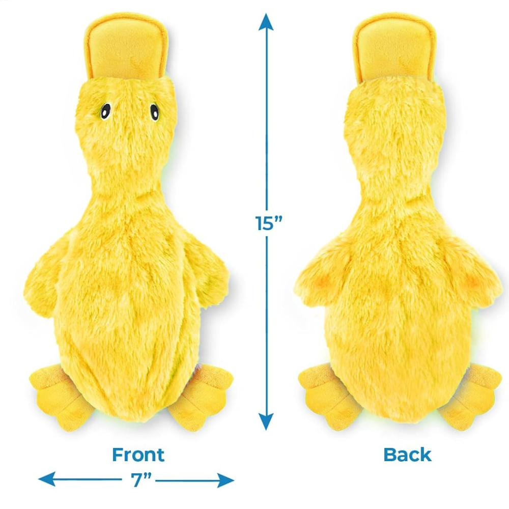 Pack Of 3 Crinkle Duck Plush Dog Toys-Ziggy Dog Training Collar