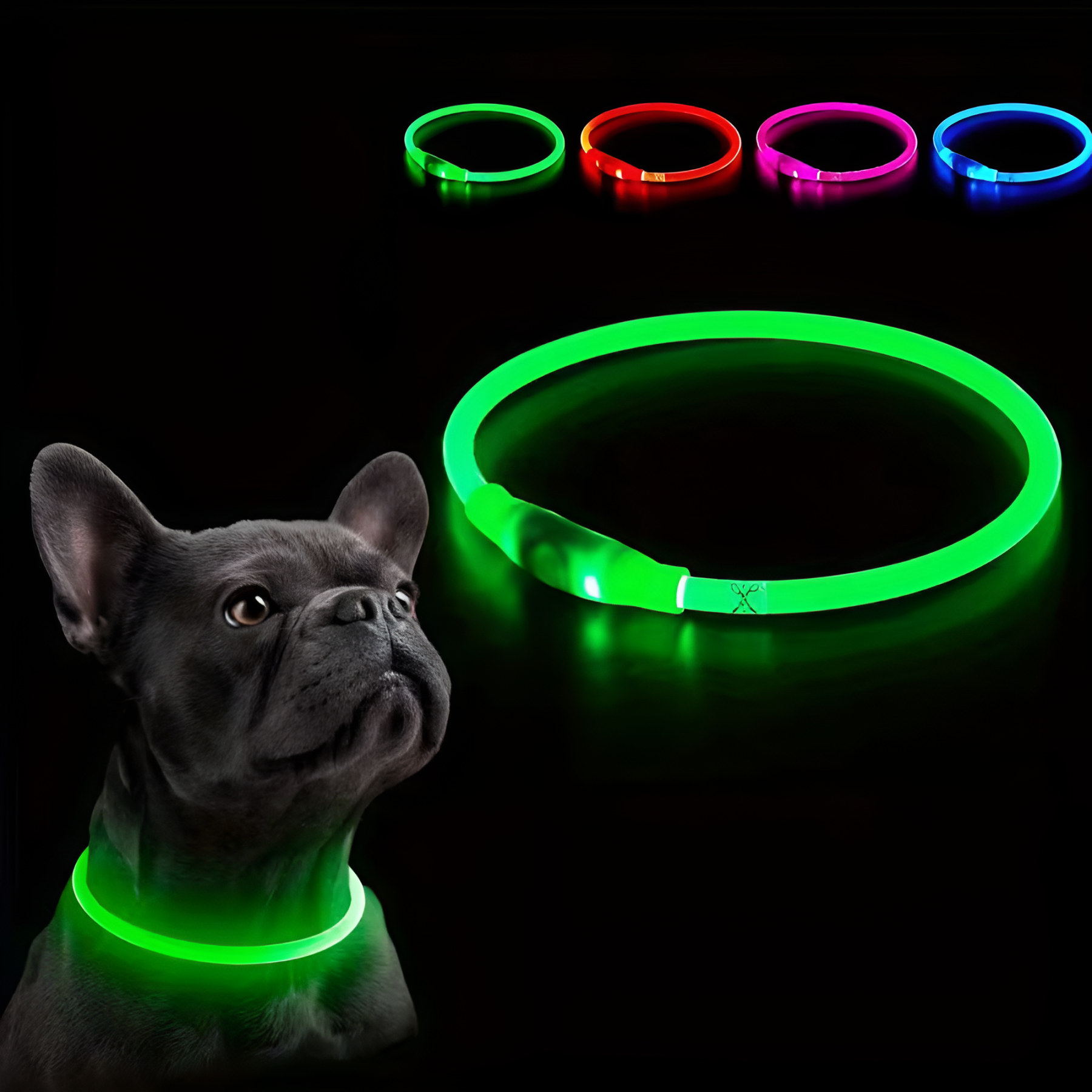 LED Dog Collar With Adjustable Light For Pet