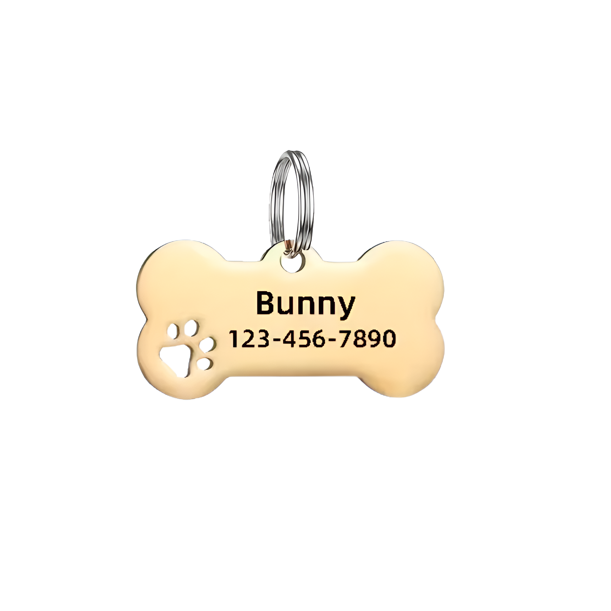 Custom Dog Tag With Engraved Name And Phone Number