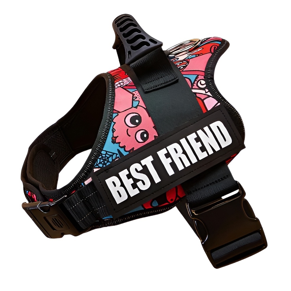 Large Dog Harness Reflective No Pull Adjustable Vest