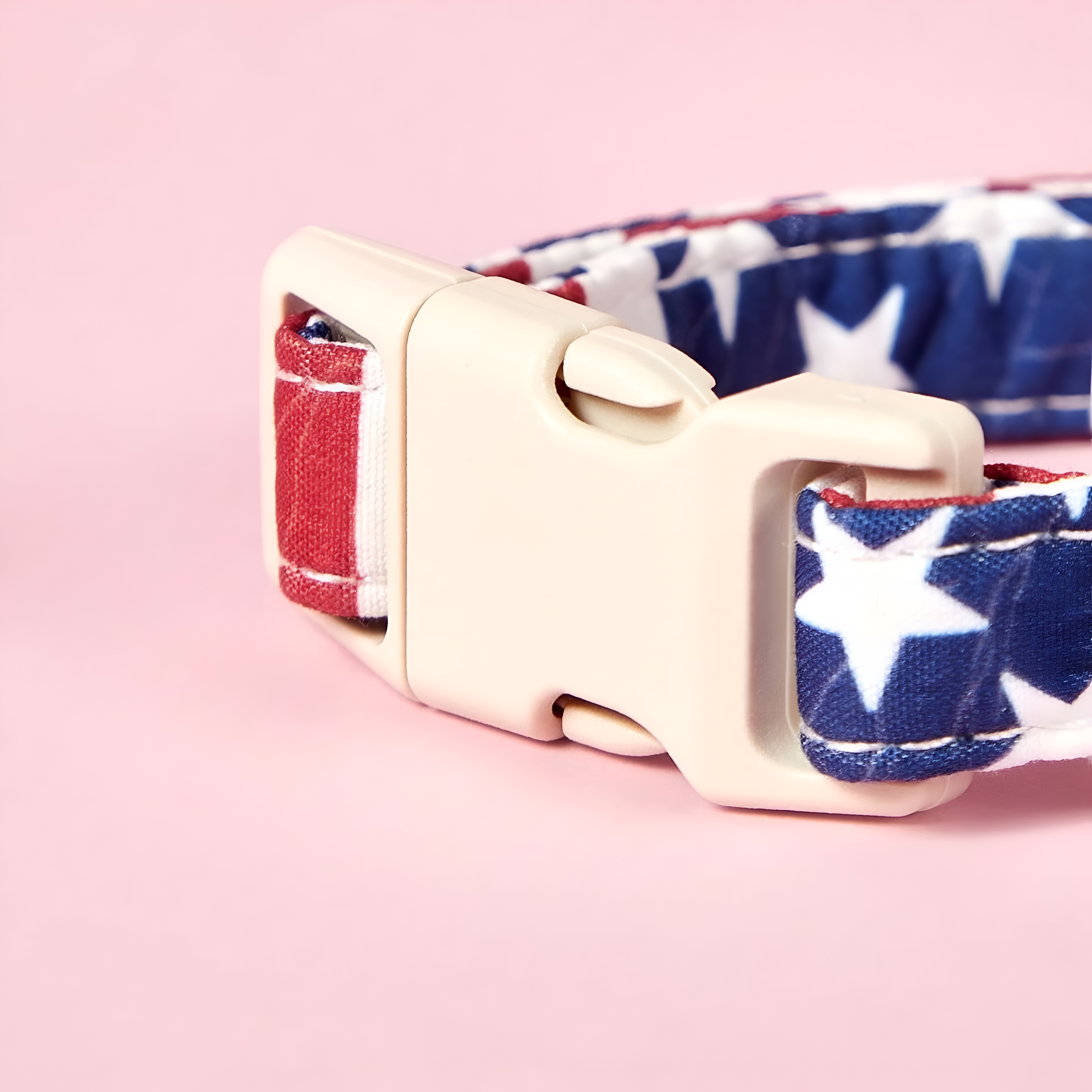 Adjustable American Flag Design Collar With Stripe And Star Pattern