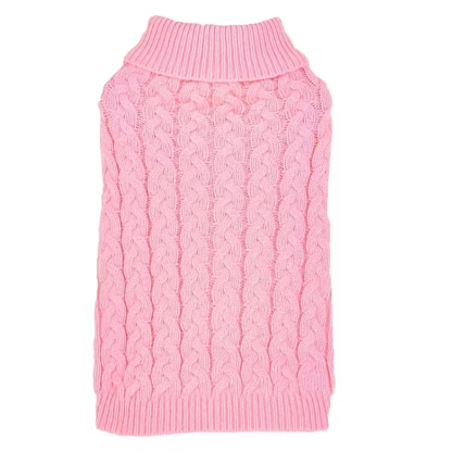 Casual Two Leg Dog Sweater Solid Color Knit for Small Dogs