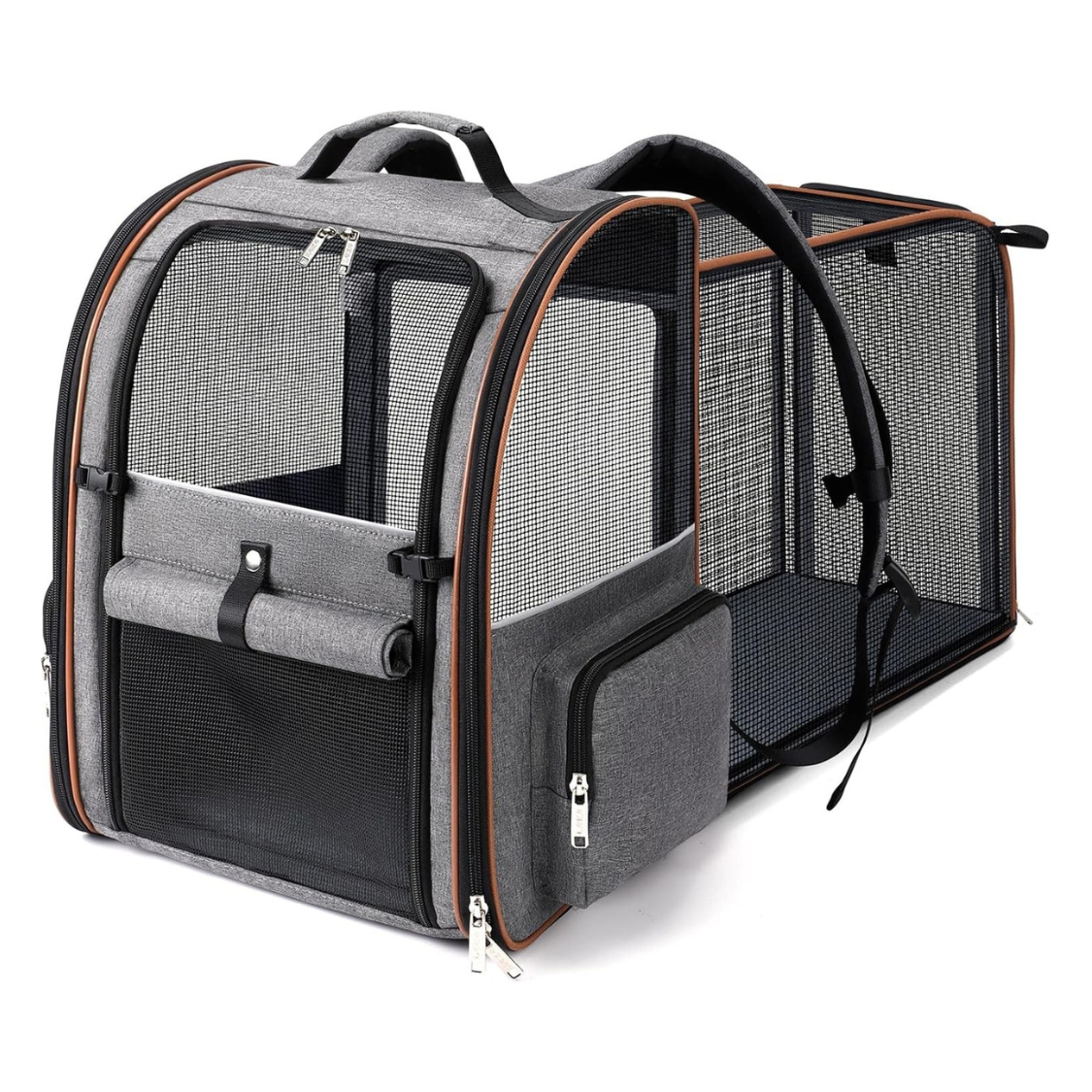 Expandable Pet Carrier Backpack with Sun Shade for Cats And Dogs