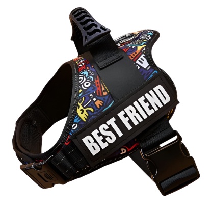 Large Dog Harness Reflective No Pull Adjustable Vest