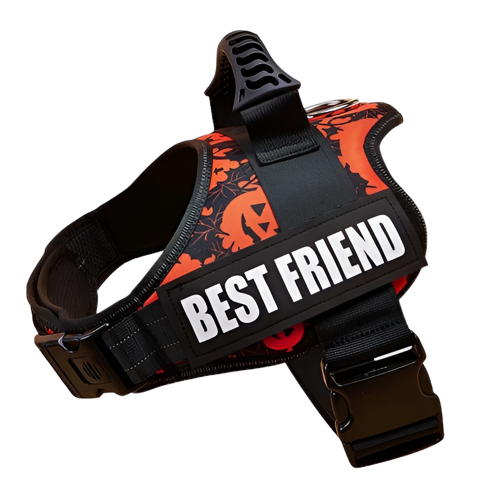 Large Dog Harness Reflective No Pull Adjustable Vest