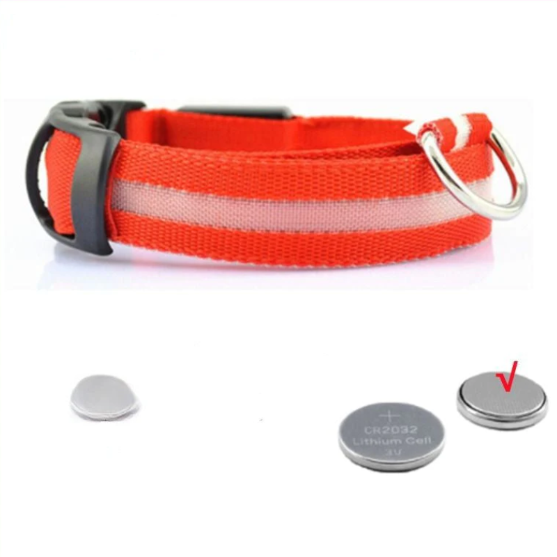 Adjustable LED Flashing Glowing Dog Collar-Ziggy Dog Training Collar