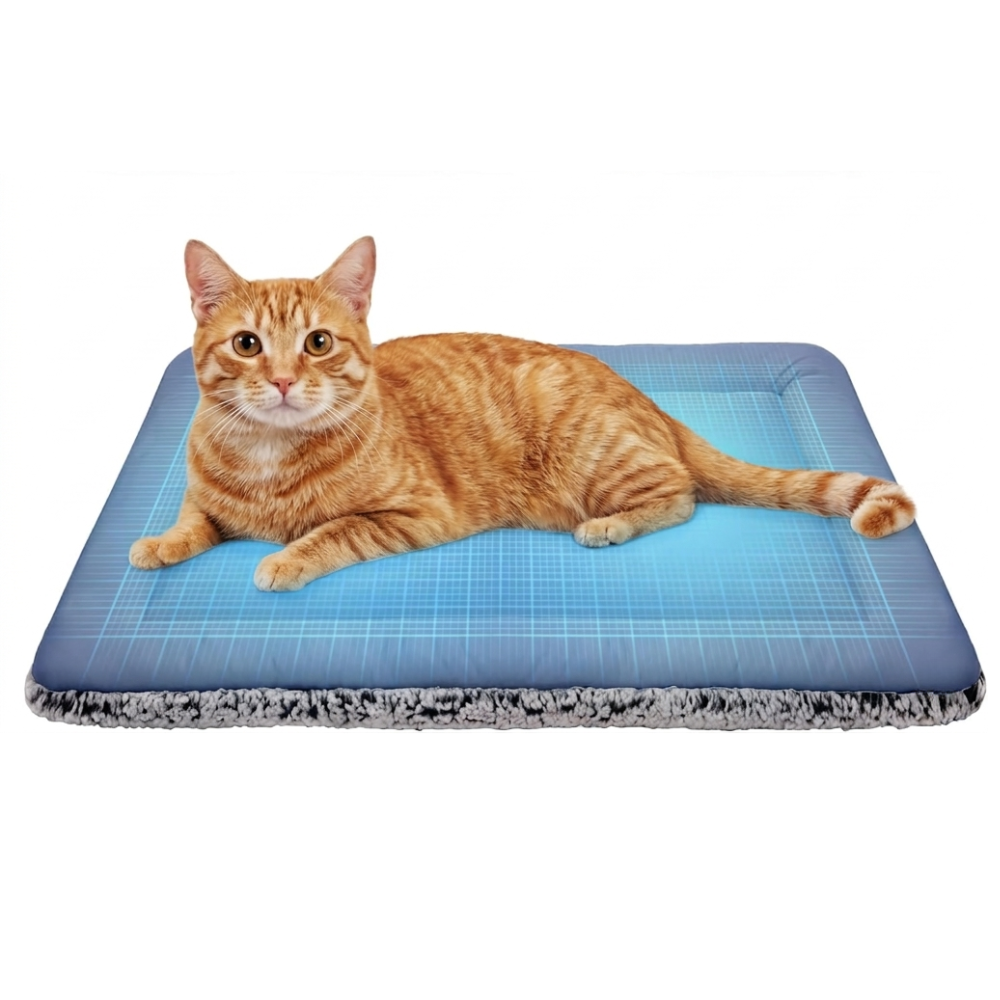 Reversible Warm And Cooling Cat Bed