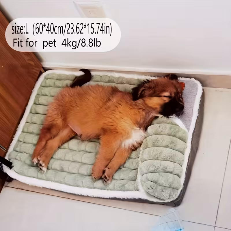 1 mat universal kennel sleeping nest with winter removable and washable floor mat dog sleeping mat pet soft spine protection dog bed 4
