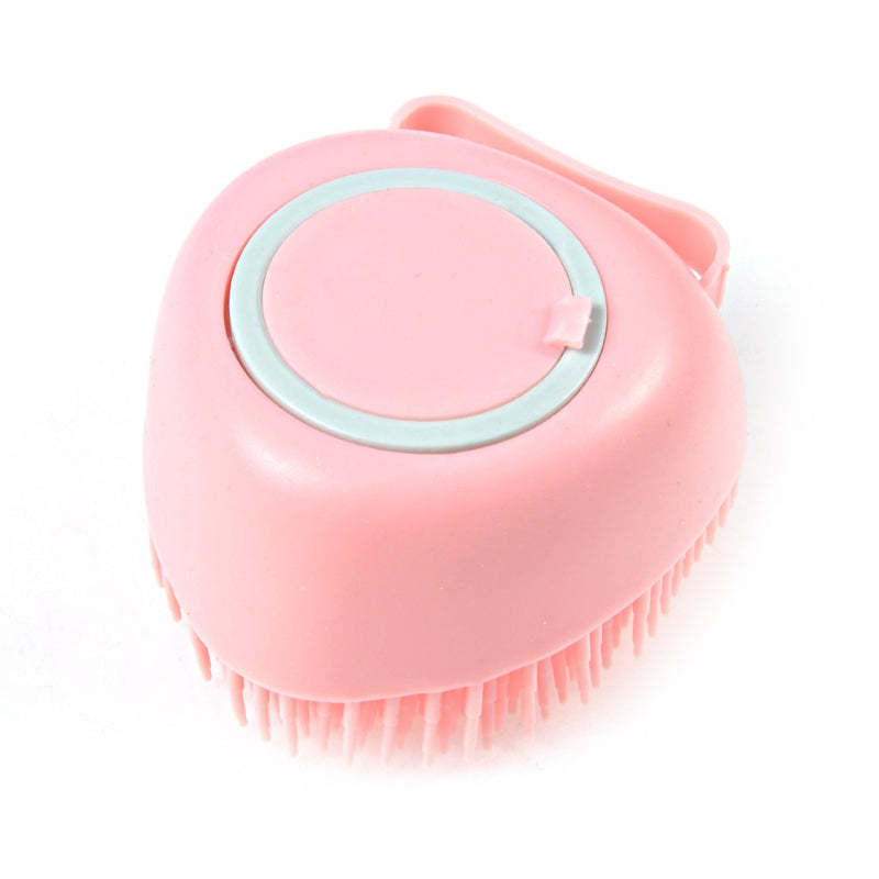 Dog Bath Brush Silicone Comb With Shampoo Box-Ziggy Dog Training Collar