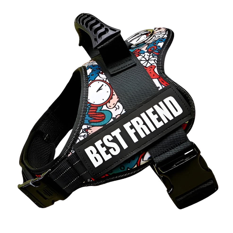 Large Dog Harness Reflective No Pull Adjustable Vest