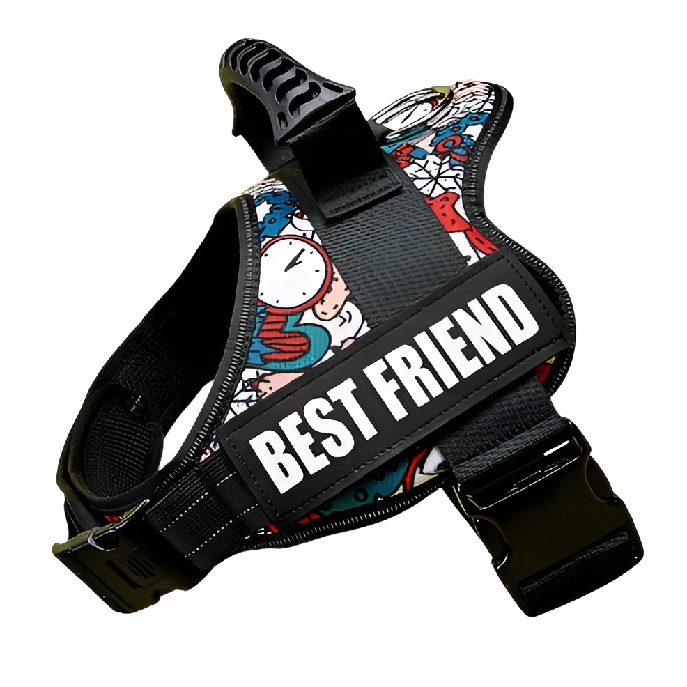 Large Dog Harness Reflective No Pull Adjustable Vest