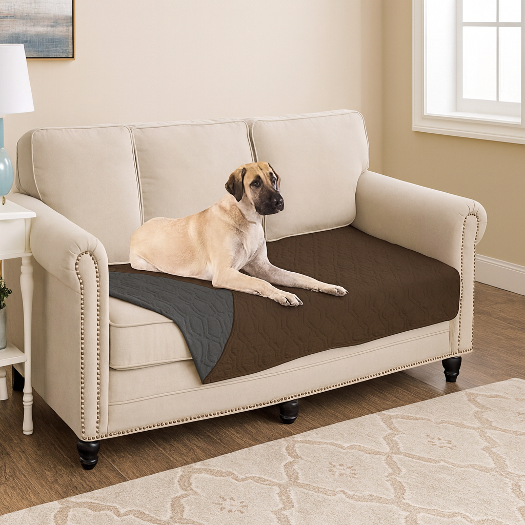 100% Double Sided Waterproof Dog Blanket Soft Pet Bed Cover