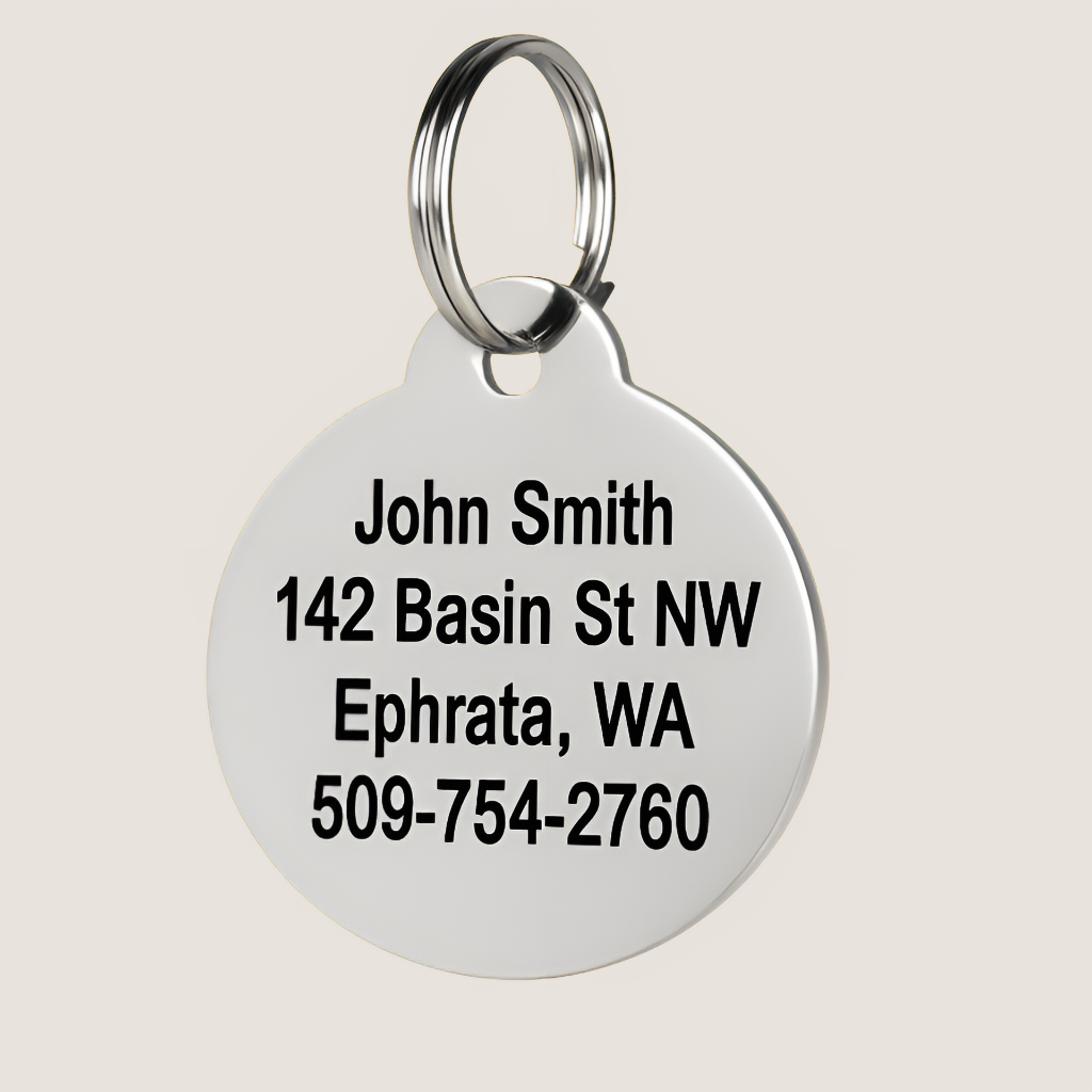Custom Stainless Steel Pet ID Tags