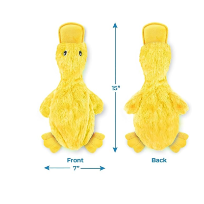 Crinkle Duck Shaped Dog Toy  With Squeaker-Ziggy Dog Training Collar
