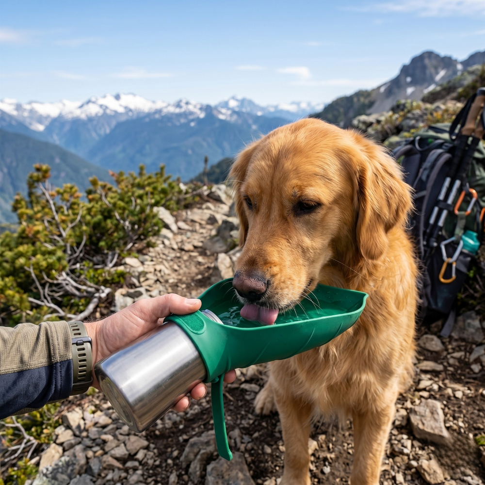 Leak Proof Stainless Steel Travel Water Bottle For Pets