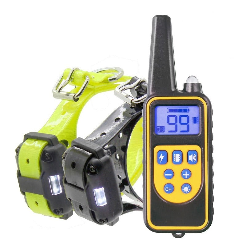 Rechargeable Waterproof Electric Dog Training 2 Collars With LCD Display-Ziggy Dog Training Collar