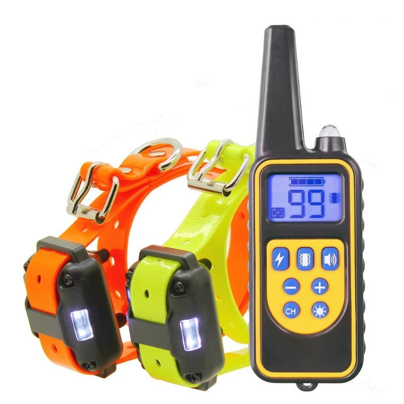 Rechargeable Waterproof Electric Dog Training 2 Collars With LCD Display-Ziggy Dog Training Collar