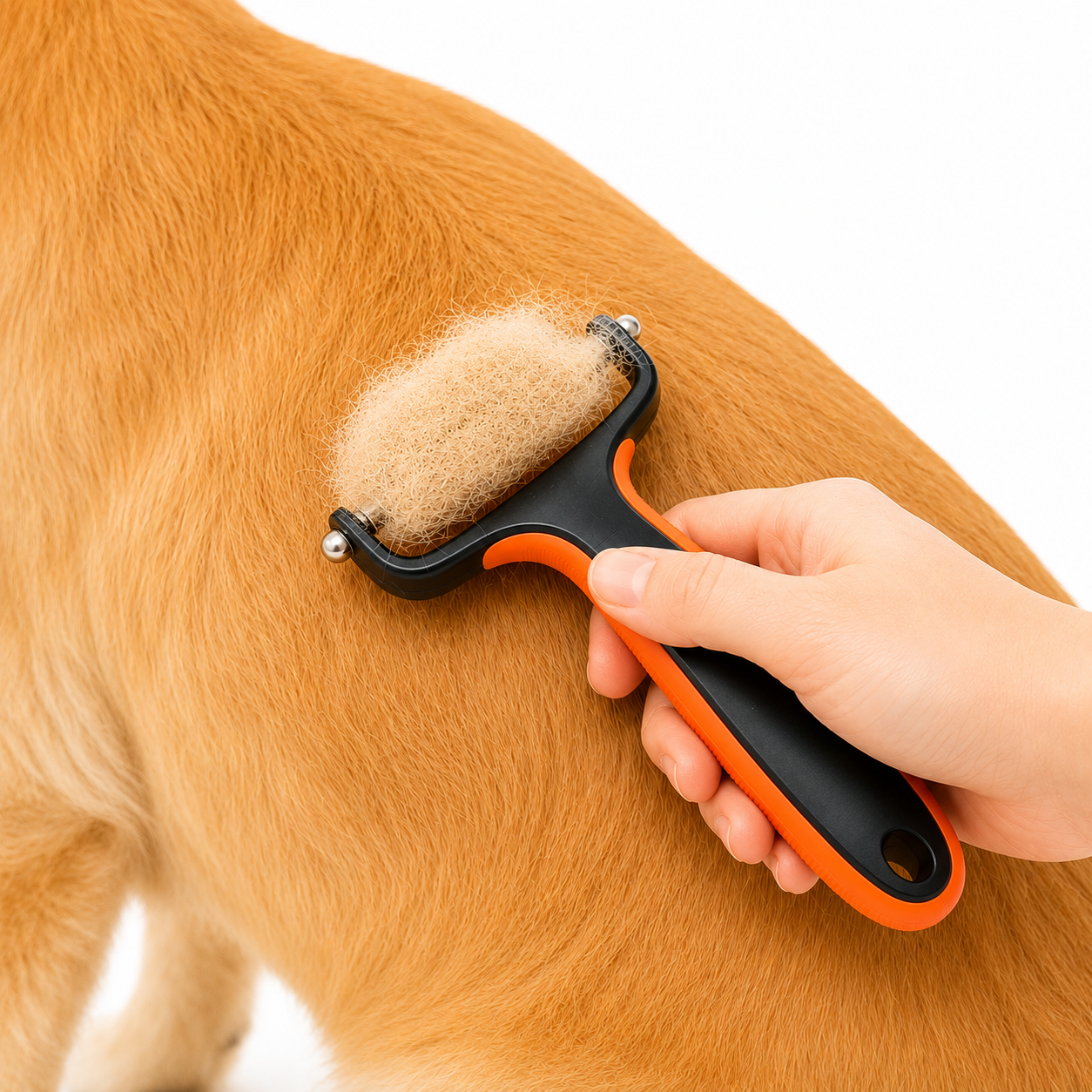 2 In 1 Professional Undercoat Rake And Deshedding Furminator Tool For Long Haired Pets