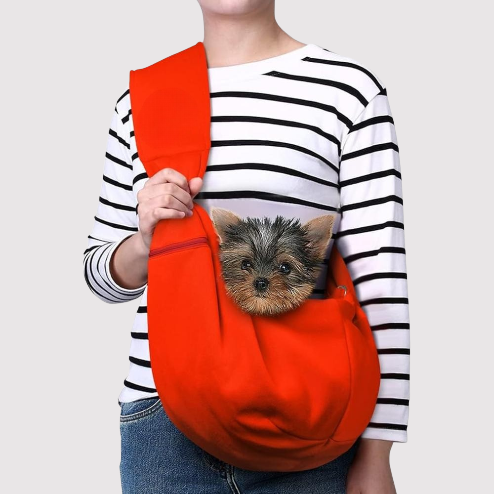 Small Dog Sling Carrier With Classic Strap