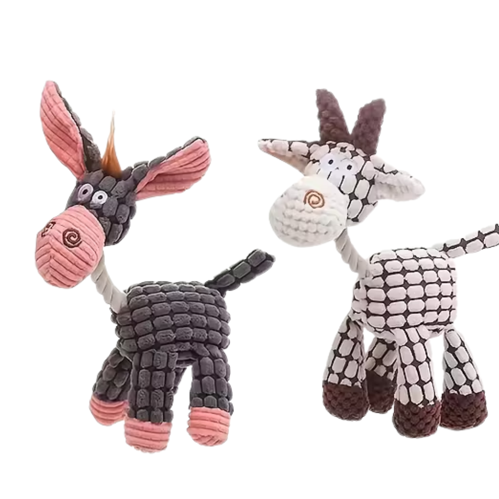 Plush Donkey Shaped Pet Dog Toy