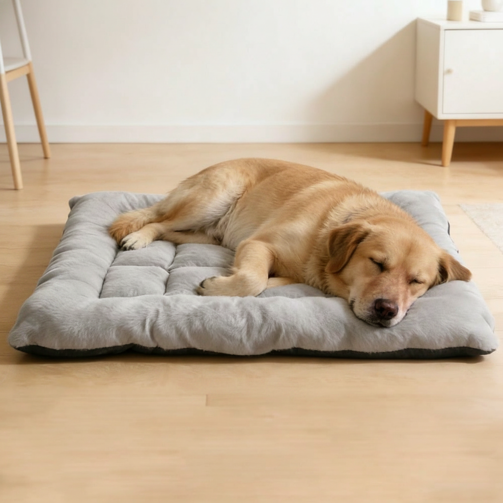 Comfortable Plush Pet Bed With Anti Slip Base For Everyday Use