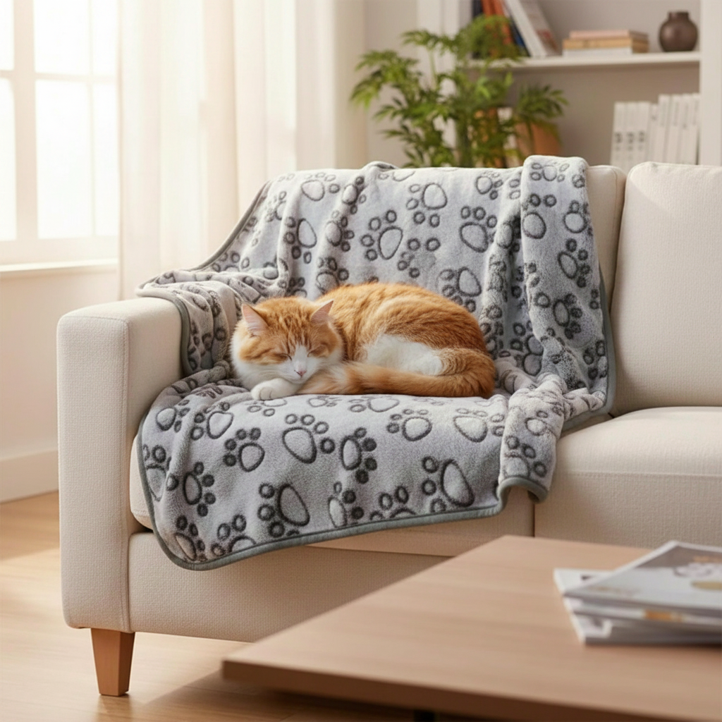 Comfortable Soft Washable Pet Blanket For Everyday Use