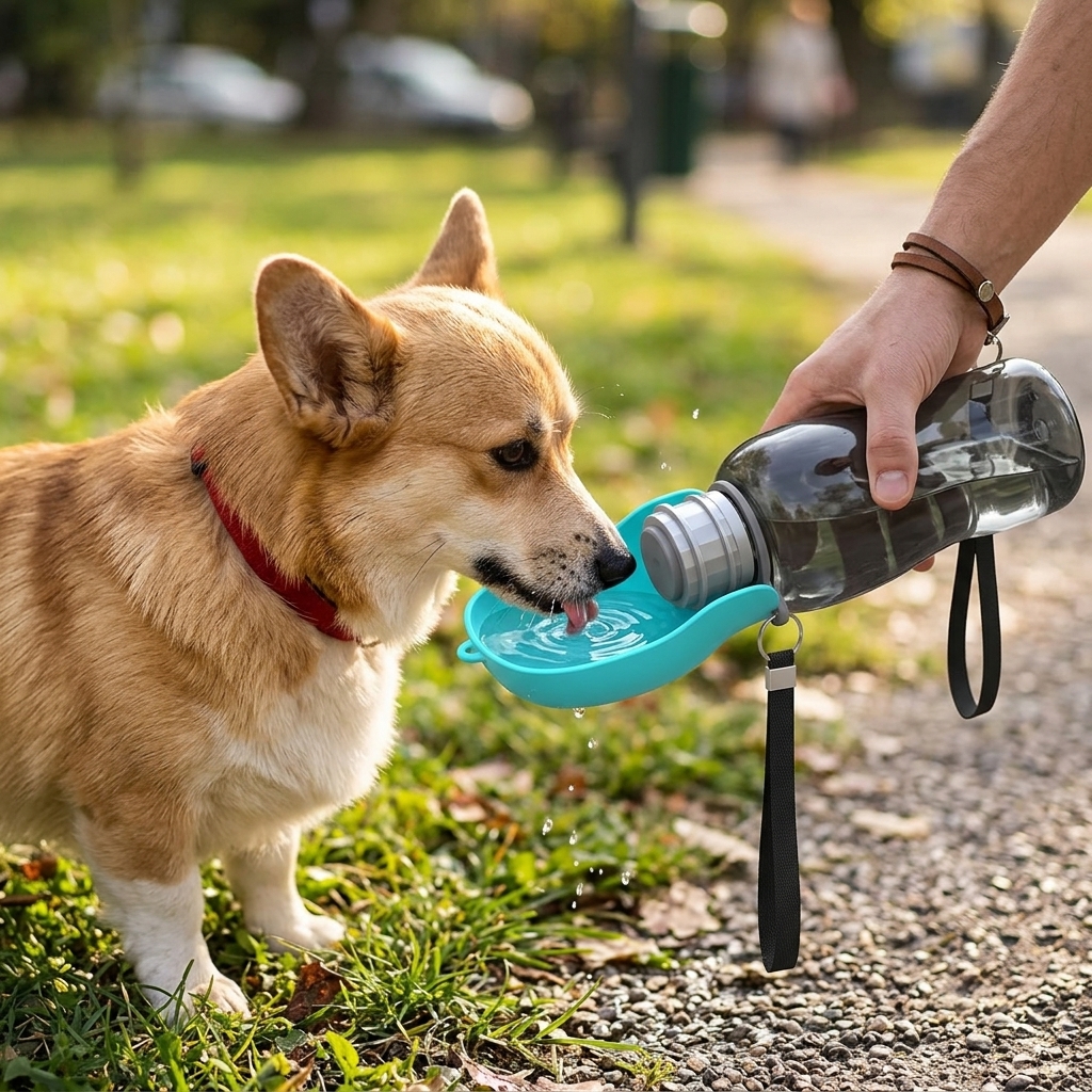 Portable Puppy Water Dispenser Bottle for Outdoor Travel and Walks