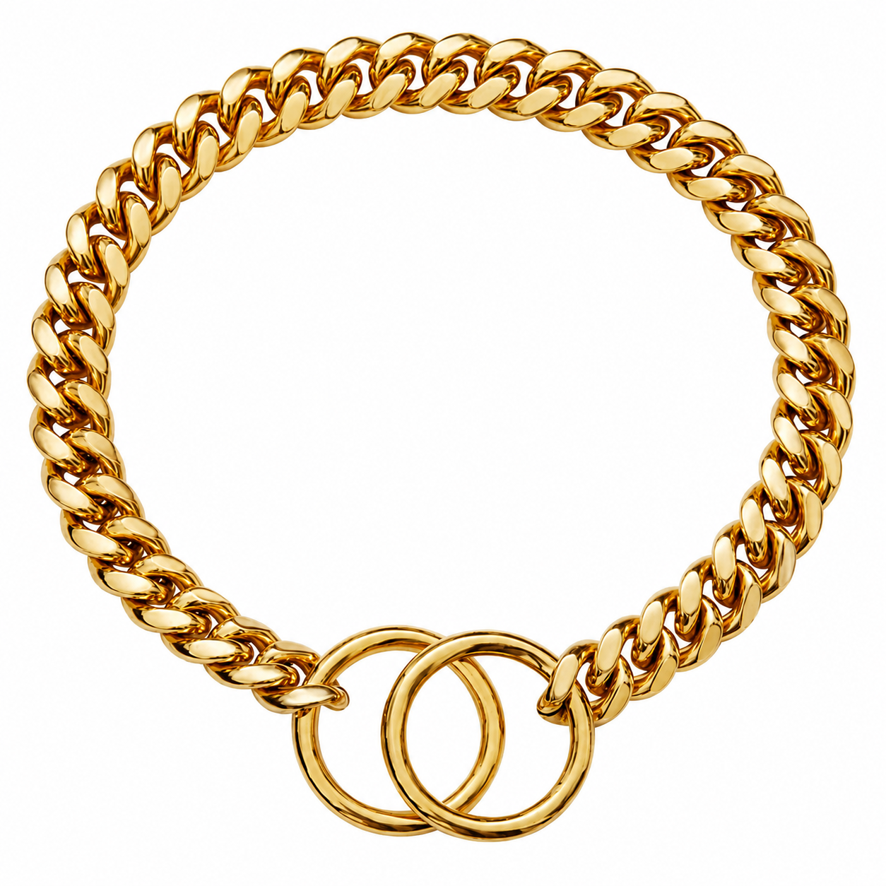 Heavy Duty Stainless Steel Dog Chain With Collar For Dogs