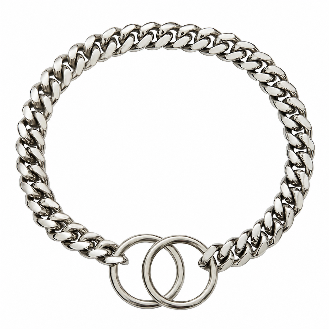 Heavy Duty Stainless Steel Dog Chain With Collar For Dogs